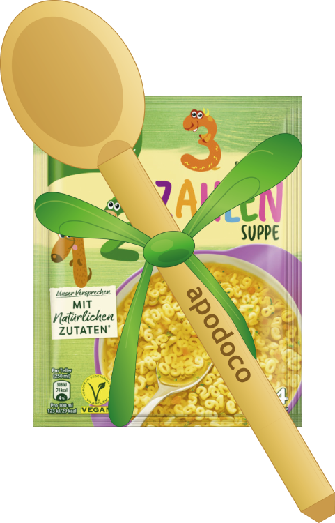 Kochlöffel + Knorr Zahlensuppe